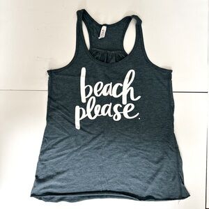 Teal beach tank top, never worn